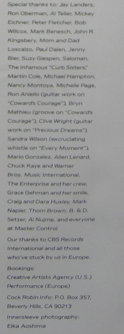 Cock Robin - After Here Through Midland - Image 10