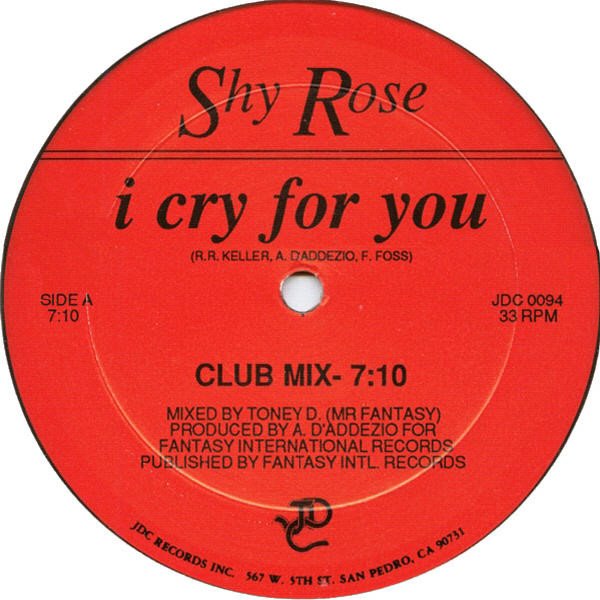 Shy Rose - I Cry For You - Image 3
