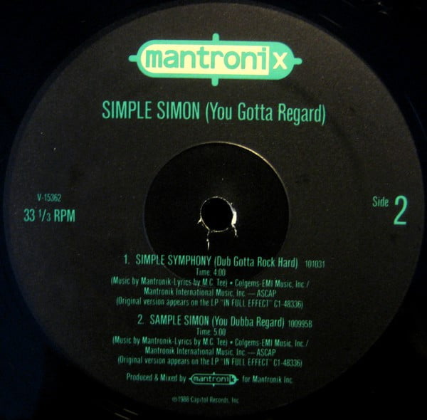 Mantronix - Simple Simon (You Gotta Regard) - Image 4